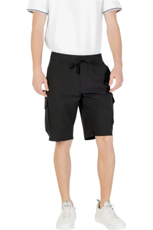HUGO BOSS Hombre, Pantalones cortos, Negro, Talla: 2XL