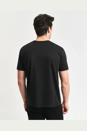 GANT Hombre, Camisetas, Negro, Talla: XL