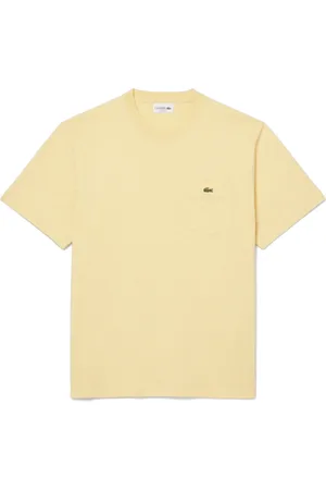 Lacoste Hombre, Camisetas, Amarillo, Talla: S