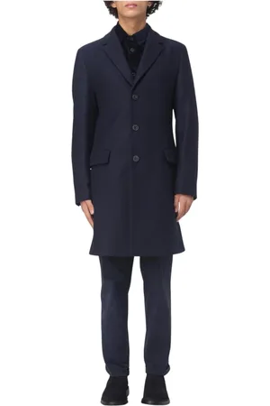 HUGO BOSS Hombre, Abrigos, Azul, Talla: S