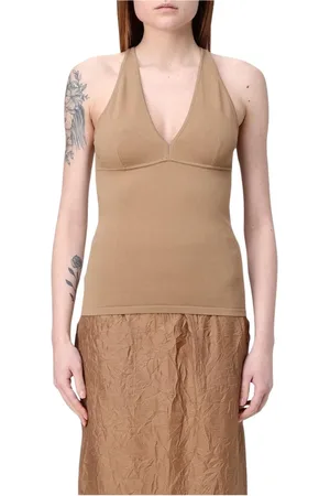 Max Mara Mujer, Camisetas, Marrón, Talla: XS