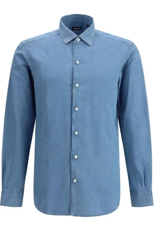 Ermenegildo Zegna Hombre, Camisas, Azul, Talla: M