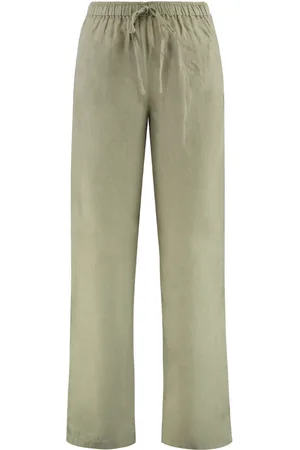 120% Lino Mujer, Pantalones, Verde, Talla: XS