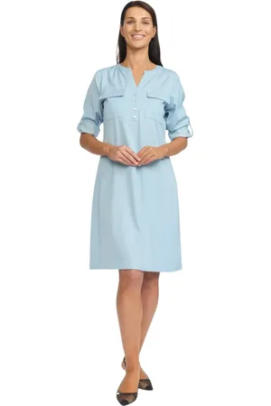 2-Biz Mujer, Vestidos, Azul, Talla: 2XL