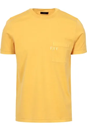 FAY Hombre, Camisetas, Amarillo, Talla: XL