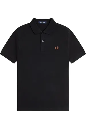 Fred Perry Hombre, Camisetas, Negro, Talla: S