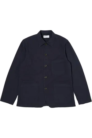 Universal Works Hombre, Chaquetas, Azul, Talla: M