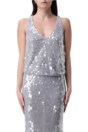 Patrizia Pepe Mujer, Camisetas, Gris, Talla: S