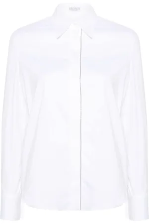 Brunello Cucinelli Mujer, Blusas y Camisas, Blanco, Talla: S