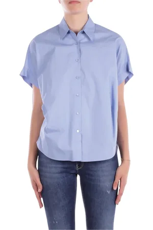 Manila Grace Mujer, Blusas y Camisas, Azul, Talla: S