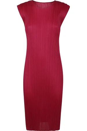 Issey Miyake Mujer, Vestidos, Rojo, Talla: L