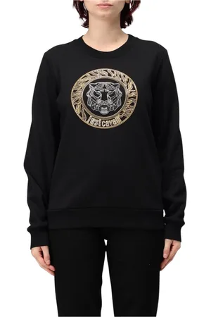 Roberto Cavalli Mujer, Sudaderas, Negro, Talla: 2XS