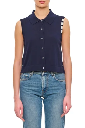 Thom Browne Mujer, Chaquetas, Azul, Talla: S