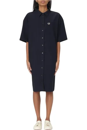 Fred Perry Mujer, Vestidos, Azul, Talla: L