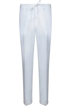 120% Lino Hombre, Pantalones, Blanco, Talla: M