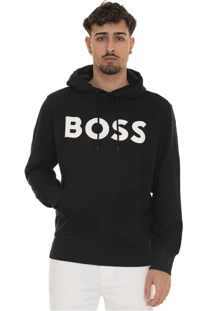 HUGO BOSS Hombre, Sudaderas, Negro, Talla: S