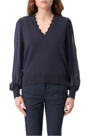 Twin-Set Mujer, Jerseys, Azul, Talla: S