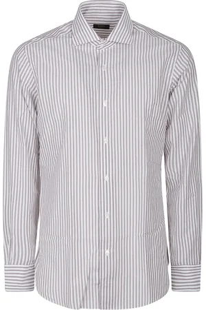 BARBA Hombre, Camisas, Gris, Talla: 2XS