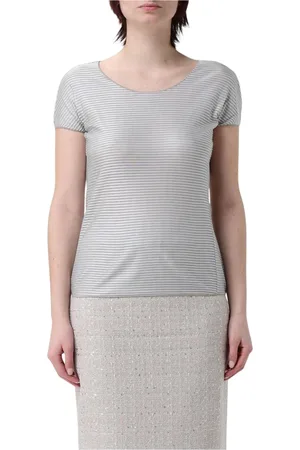 Emporio Armani Mujer, Camisetas, Gris, Talla: M