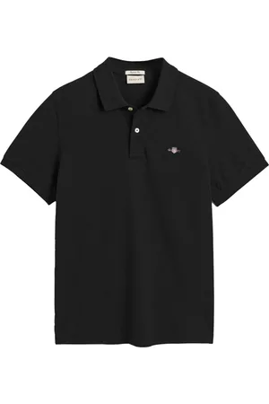 GANT Hombre, Camisetas, Negro, Talla: L