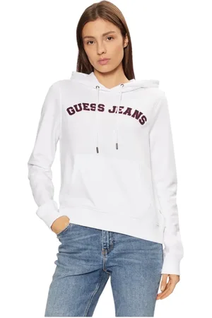 Guess Mujer, Sudaderas, Blanco, Talla: L