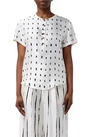 ALYSI Mujer, Blusas y Camisas, Blanco, Talla: XS