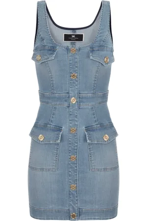 Elisabetta Franchi Mujer, Vestidos, Azul, Talla: L