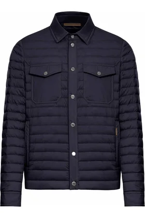 MOORER Hombre, Chaquetas, Azul, Talla: M