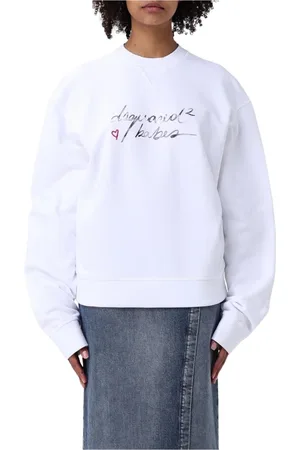 Dsquared2 Mujer, Sudaderas, Blanco, Talla: M
