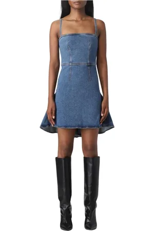 Alexander McQueen Mujer, Vestidos, Azul, Talla: S