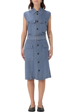 Bottega Veneta Mujer, Vestidos, Azul, Talla: 2XS