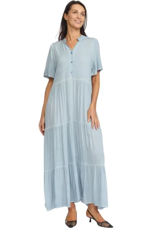 2-Biz Mujer, Vestidos, Azul, Talla: 2XL