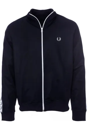 Fred Perry Hombre, Sudaderas, Azul, Talla: L