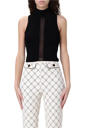 Elisabetta Franchi Mujer, Camisetas, Negro, Talla: S