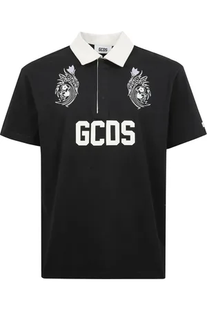GCDS Hombre, Camisetas, Negro, Talla: L
