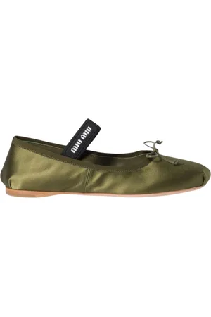 Miu Miu Mujer, Zapatos, Verde, Talla: 36 EU