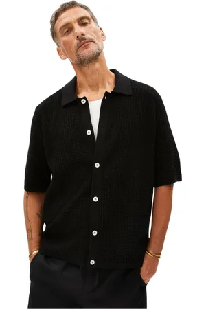 Armedangels Hombre, Camisas, Negro, Talla: M