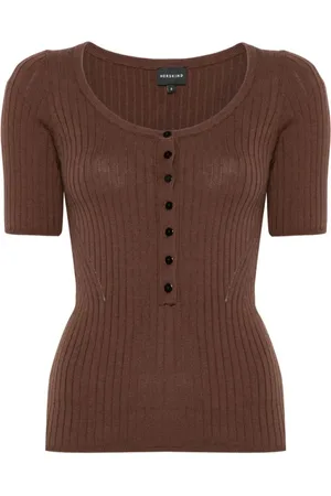 Herskind Mujer, Blusas y Camisas, Marrón, Talla: S