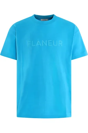FLÂNEUR Hombre, Camisetas, Azul, Talla: XL