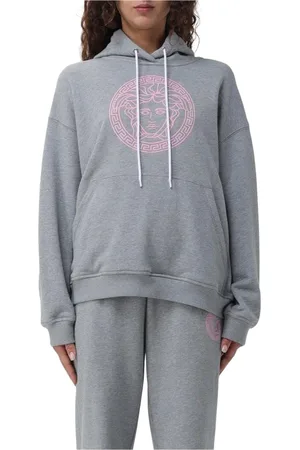 VERSACE Mujer, Sudaderas, Gris, Talla: S