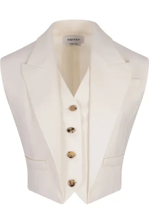 Alexander McQueen Mujer, Chaquetas, Blanco, Talla: 2XS