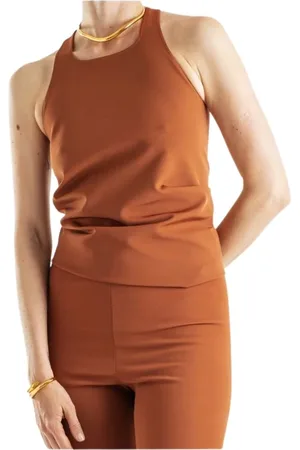 Rick Owens Mujer, Camisetas, Marrón, Talla: S