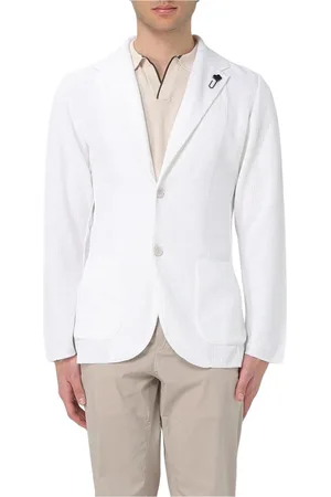 LARDINI Hombre, Chaquetas, Blanco, Talla: S
