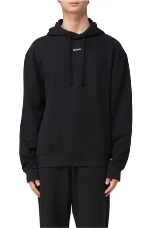 HUGO BOSS Hombre, Sudaderas, Negro, Talla: L