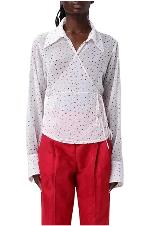 Des Phemmes Mujer, Blusas y Camisas, Blanco, Talla: M