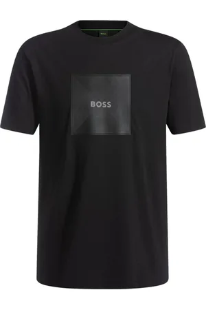HUGO BOSS Hombre, Camisetas, Negro, Talla: L