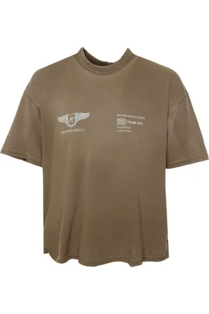 Represent Hombre, Camisetas, Marrón, Talla: XL
