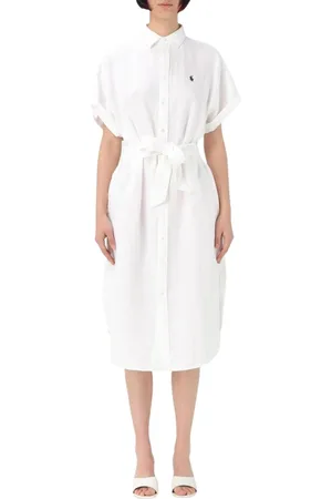 Ralph Lauren Mujer, Vestidos, Blanco, Talla: L
