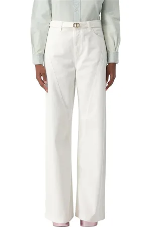 Twin-Set Mujer, Vaqueros, Blanco, Talla: W30