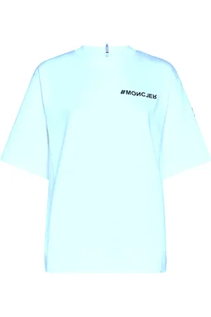 Moncler Mujer, Camisetas, Azul, Talla: L